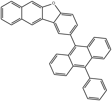 2-(10-Phenyl-9-anthracenyl)benzo[b]
-naphtho[2,3-d]furan, 1627916-48-6, 结构式