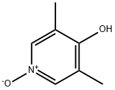 3,5-Dimethyl-4-hydroxypyridin-1-oxide Struktur
