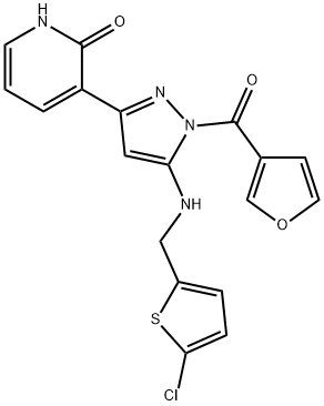 3-[5-[[(5-Chloro-2-thienyl)methyl]amino]-1-(3-furanylcarbonyl)-1H-pyrazol-3-yl]-2(1H)-pyridinone