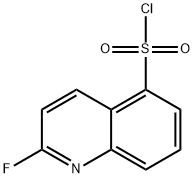 5-?Quinolinesulfonyl chloride, 2-?fluoro- Structure