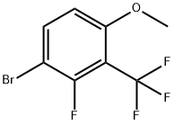 Benzene, 1-bromo-2-fluoro-4-methoxy-3-(trifluoromethyl)- Struktur