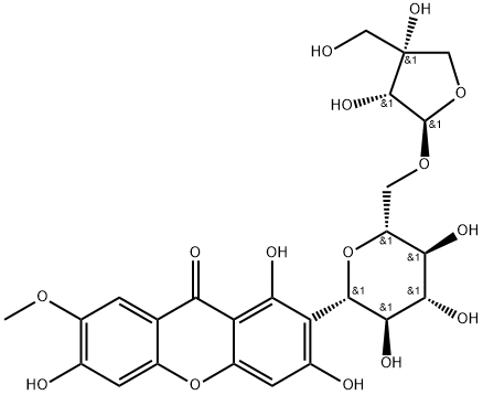远志山酮III 结构式