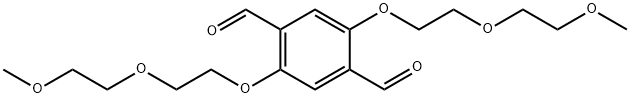 2,5-bis[2-(2-methoxyethoxy)ethoxy]terephthalaldehyde Struktur