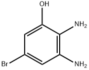 2,3-二氨基-5-溴苯酚 结构式