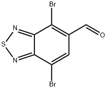 2,1,3-Benzothiadiazole-5-carboxaldehyde, 4,7-dibromo-, 1628918-63-7, 结构式