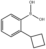 (2-环丁基苯基)硼酸, 1629184-01-5, 结构式