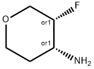 REL-(3R,4R)-3-氟四氢-2H-吡喃-4-胺, 1631027-04-7, 结构式