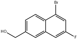 2-Naphthalenemethanol, 5-bromo-7-fluoro- Structure