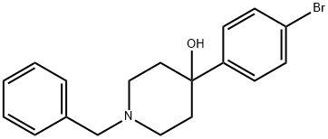 4-Piperidinol, 4-(4-bromophenyl)-1-(phenylmethyl)- Structure