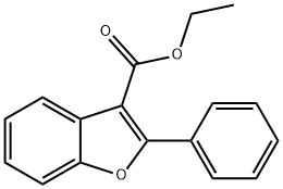 3-Benzofurancarboxylic acid, 2-phenyl-, ethyl ester Struktur