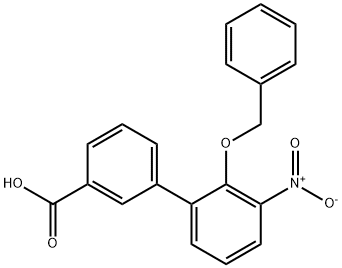 2'-苄氧基-3'-硝基-联苯-3-羧酸 结构式