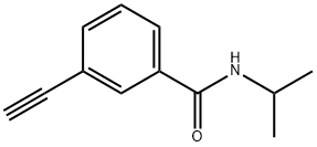 3-乙炔基-N-异丙基苯甲酰胺,1638638-00-2,结构式