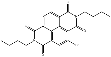 Benzo[lmn][3,8]phenanthroline-1,3,6,8(2H,7H)-tetrone, 4-bromo-2,7-dibutyl- Struktur