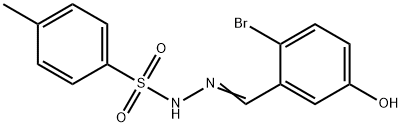 Benzenesulfonic acid, 4-methyl-, 2-[(2-bromo-5-hydroxyphenyl)methylene]hydrazide Structure