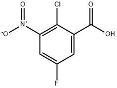 2-Chloro-5-fluoro-3-nitrobenzoic acid Structure