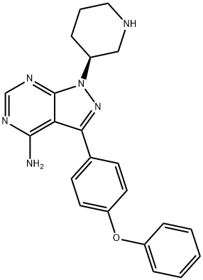 (S)-3-(4-phenoxyphenyl)-1-(piperidin-3-yl) 结构式