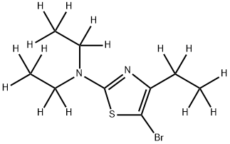 5-Bromo-(4-ethyl-2-diethylamino-d15)-thiazole Structure
