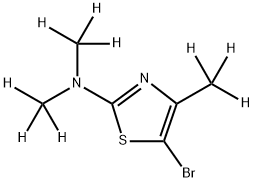 5-Bromo-(4-methyl-2-dimethylamino-d9)-thiazole|
