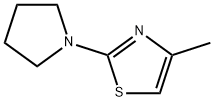 4-甲基-2-(吡咯烷-1-基)-1,3-噻唑,164397-14-2,结构式