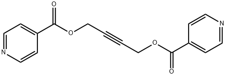 but-2-yne-1,4-diyl diisonicotinate Struktur