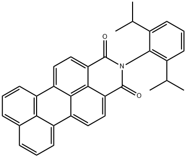 2-(2,6-diisopropylphenyl)-1H-benzo[5,10]anthra[2,1,9-def]isoquinoline-1,3(2H)-dione Struktur