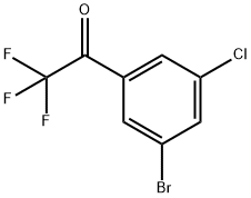 Ethanone, 1-(3-bromo-5-chlorophenyl)-2,2,2-trifluoro- Structure