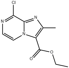 8-氯-2-甲基咪唑并[1,2-A]吡嗪-3-羧酸乙酯, 1656281-16-1, 结构式