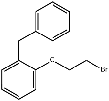 Benzene, 1-(2-bromoethoxy)-2-(phenylmethyl)- Structure