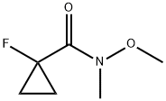 Cyclopropanecarboxamide, 1-fluoro-N-methoxy-N-methyl- Structure