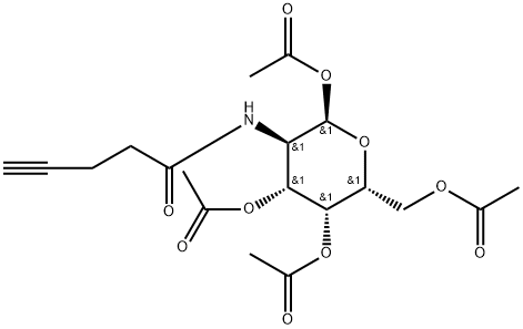 N-(4-pentynoyl)-galactosamine tetraacylated (Ac4GalNAl) Structure