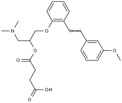沙格雷酯杂质 结构式