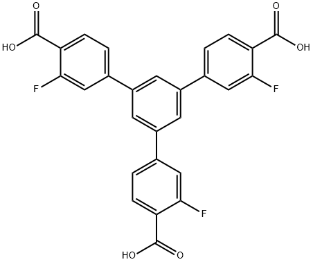 5'-(4-carboxy-3-fluorophenyl)-3,3''-difluoro-[1,1':3',1''-terphenyl]-4,4''-dicarboxylic acid 1660960-35-9 Structure