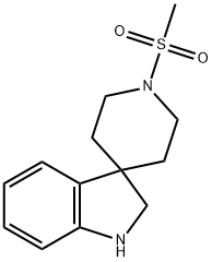 1,2-Dihydro-1′-(methylsulfonyl)spiro[3H-indole-3,4′-piperidine] 结构式