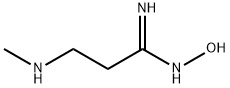 Propanimidamide, N-hydroxy-3-(methylamino)- Structure