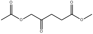 Pentanoic acid, 5-(acetyloxy)-4-oxo-, methyl ester Struktur