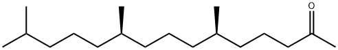 (6R,10R)-6,10,14-トリメチル-2-ペンタデカノン 化学構造式