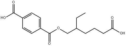 1,4-Benzenedicarboxylic acid, 1-(5-carboxy-2-ethylpentyl) ester 化学構造式