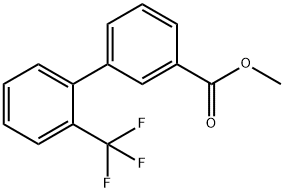[1,1'-Biphenyl]-3-carboxylic acid, 2'-(trifluoromethyl)-, methyl ester 结构式
