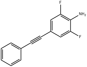 2,6-二氟-4-(苯基乙炔基)苯胺, 1686186-25-3, 结构式