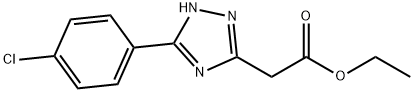 1H-1,2,4-Triazole-3-acetic acid, 5-(4-chlorophenyl)-, ethyl ester Structure