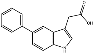 1H-Indole-3-acetic acid, 5-phenyl- Structure