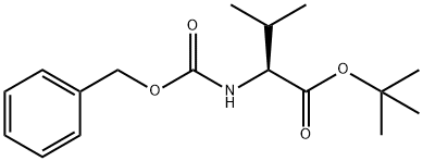 L-Valine, N-[(phenylmethoxy)carbonyl]-, 1,1-dimethylethyl ester Struktur