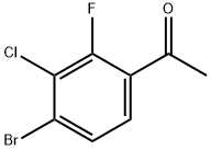 Ethanone, 1-(4-bromo-3-chloro-2-fluorophenyl)- Structure