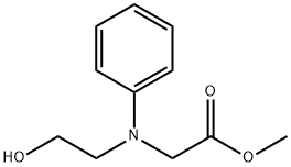 Glycine, N-(2-hydroxyethyl)-N-phenyl-, methyl ester Structure