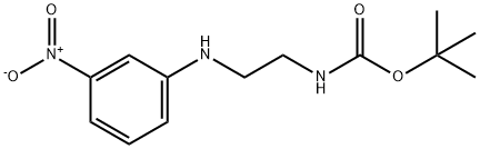 tert-butyl (2-((3-nitrophenyl)amino)ethyl)carbamate Structure