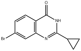 7-溴-2-环丙基喹唑啉-4(3H)-酮, 1693955-94-0, 结构式