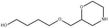 1-Butanol, 4-(2-morpholinylmethoxy)- Structure