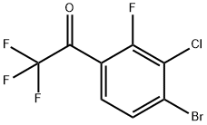 1-(4-BROMO-3-CHLORO-2-FLUOROPHENYL)-2,2,2-TRIFLUOROETHANO, 1695359-94-4, 结构式
