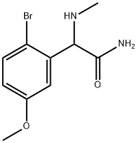 2-(2-bromo-5-methoxyphenyl)-2-(methylamino)acetamide Structure