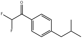 Ethanone, 2,2-difluoro-1-[4-(2-methylpropyl)phenyl]- Struktur